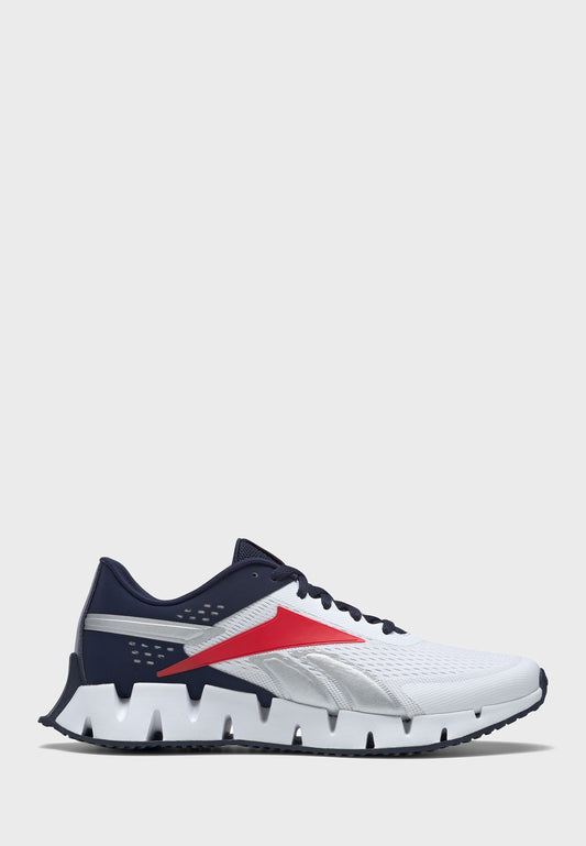 Shoellist | Reebok Zig Dynamica 2 Shoes White/Red/Navy Blue
