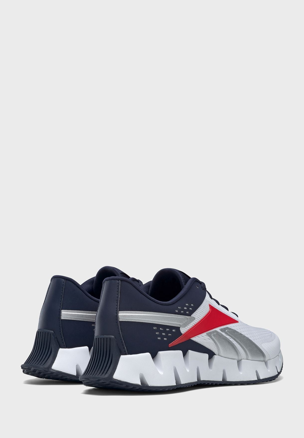 Reebok Zig Dynamica 2 Shoes White/Red/Navy Blue