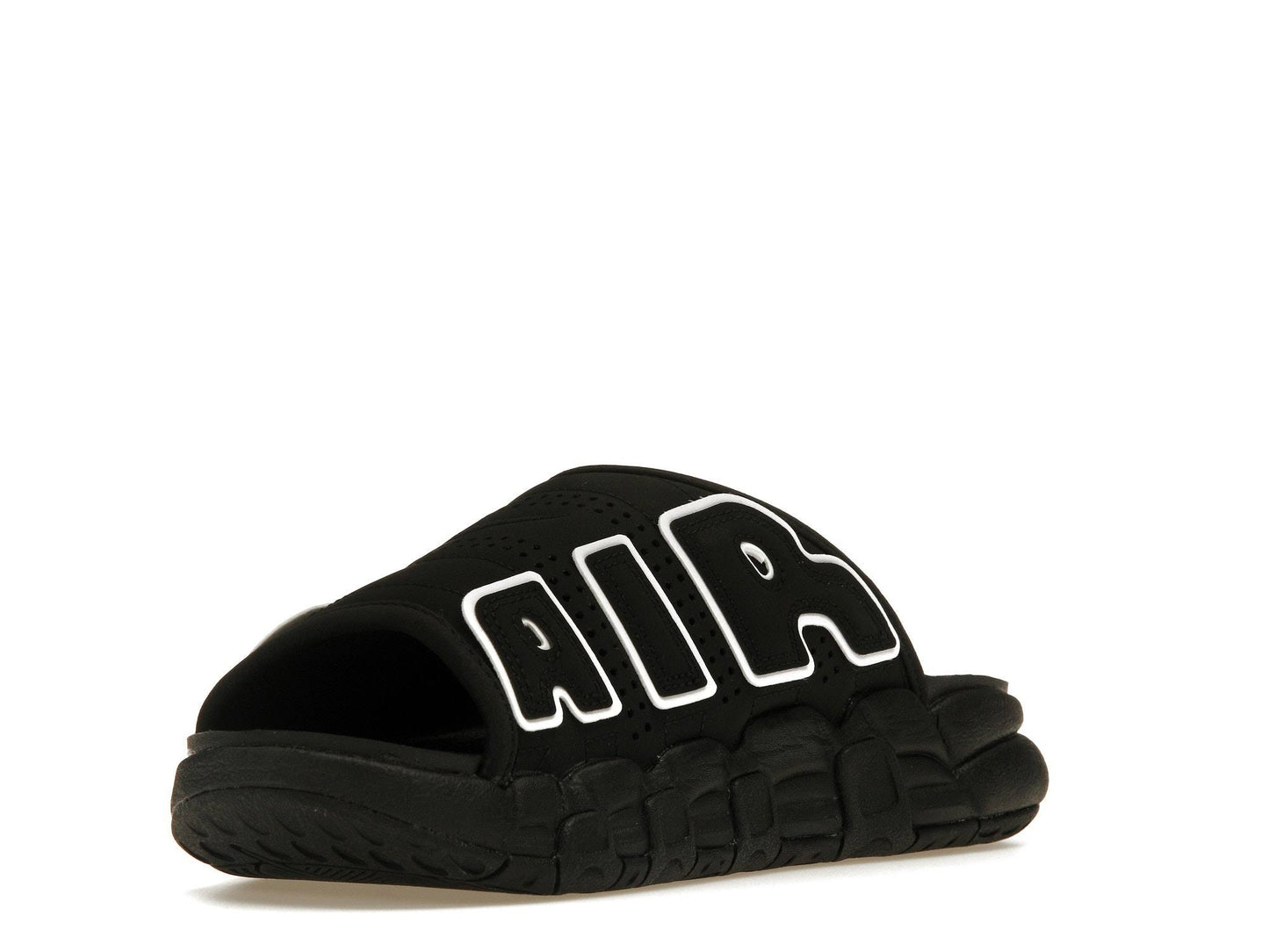 Shoellist | Nike Air More Uptempo Slides "Black"