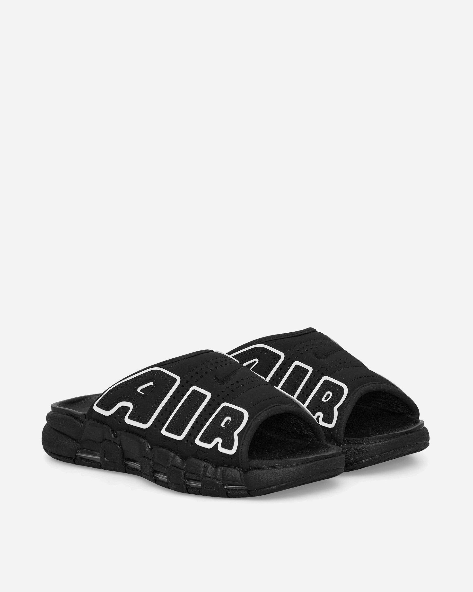 Shoellist | Nike Air More Uptempo Slides "Black"